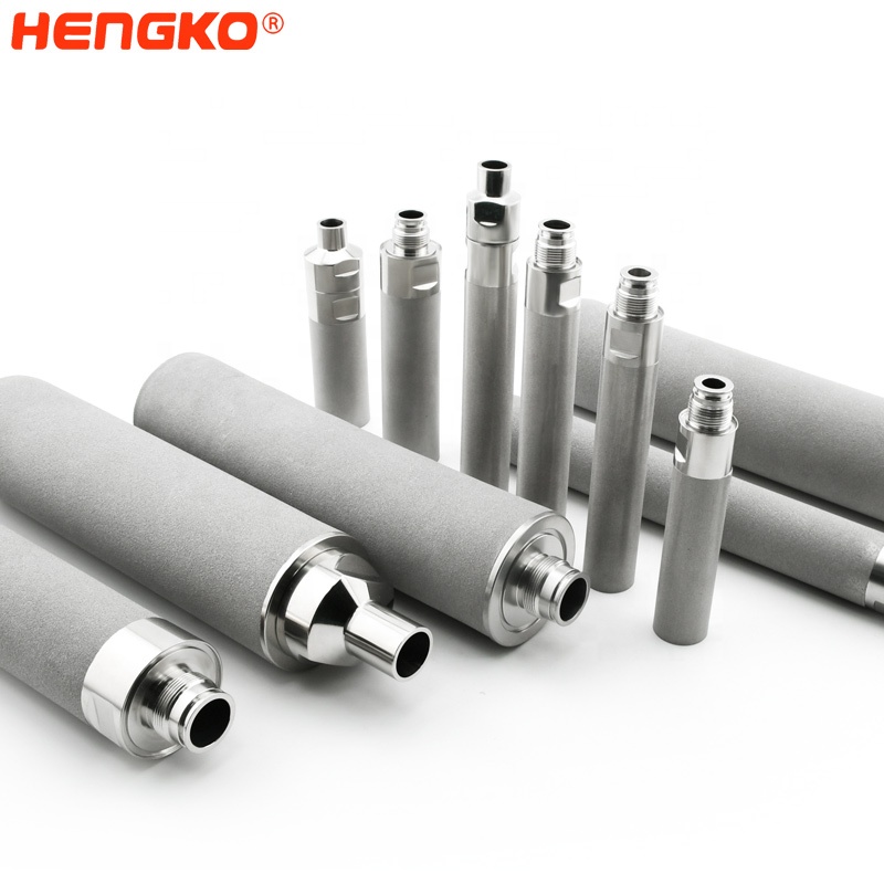 HENGKO 1 2 5 10 micron SS 304 316L sintered stainless steel porous metal highly difficult sintered high precision filter