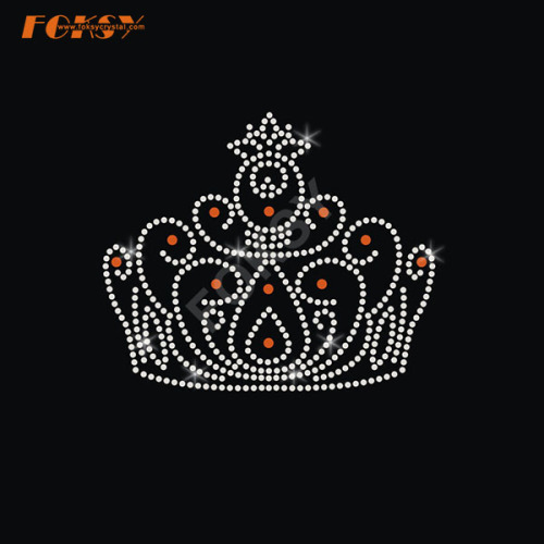 Crown Iron on Rhinestone Motif