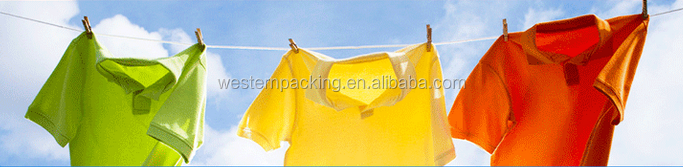 Plastic packaging bag for washing powder