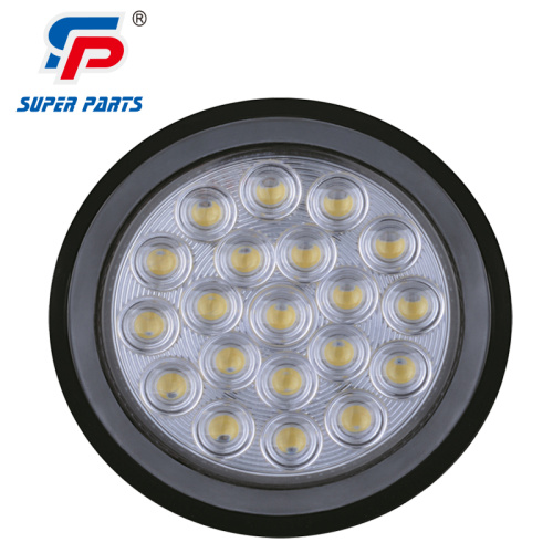 4 pulgadas de 12 V 24V Luz trasera redonda impermeable