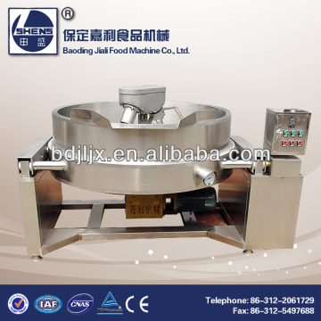 Industrial jacketed jam cooking pot machines