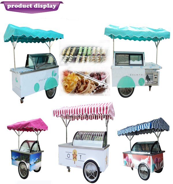 Restaurant Equipment Ice Cream Tricycle for Sale