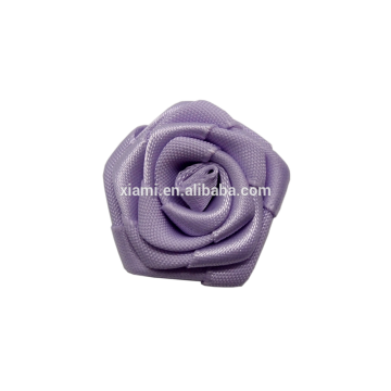 high quality skin care purple flower shape beautifly satin flower