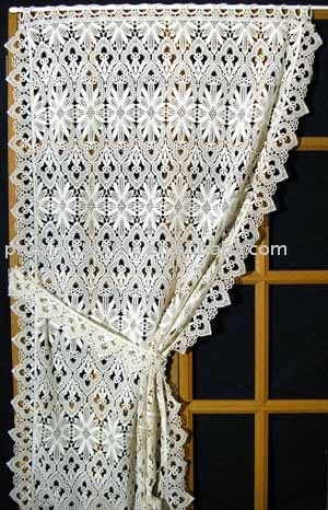 embroidery lace curtain