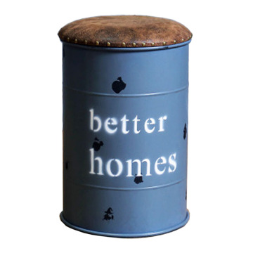 Industrial style retro barrel stools round stools