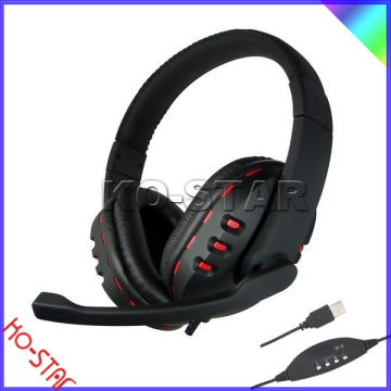 headphone / hifi stereo USB headphones / stereo headphone with mic / multimedia usb gaming headphone