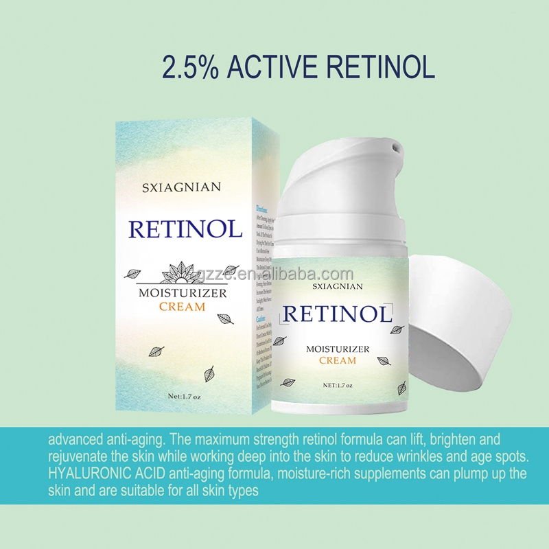 Amazon hot selling 2.5% retinol night cream moisturize face retinol cream
