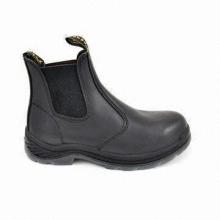 Safety Shoes with Oily Full Grain Leahter Upper and PU/PU Injected Outsole