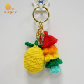 Accessoires de porte-clés en crochet fait à la main au citron