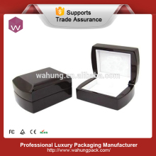 High grade black custom wooden cufflink box