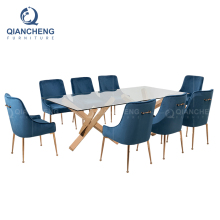 Stainless Steel Luxury Modern Dining Tables for Large Dinning Rooms