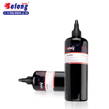 Solong Big Bottle 12oz Professional Tattoo Pigment High Quality True Black Tattoo Ink