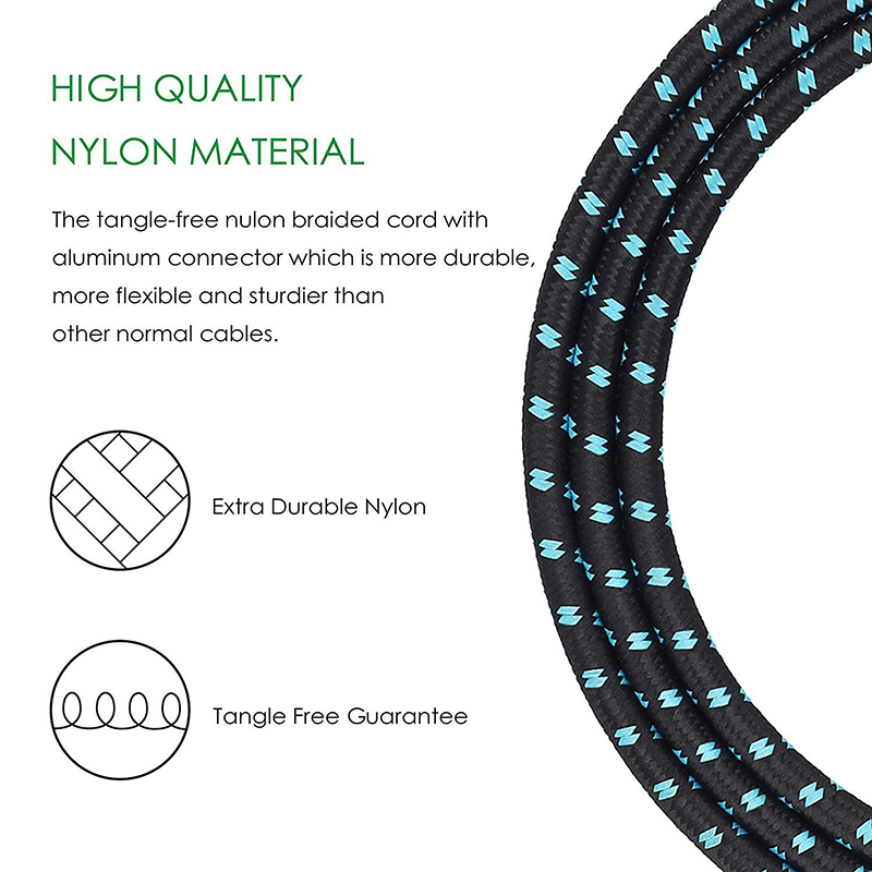 Audio Jack TRS Guitar Cable High Quality Durable Braided Right Angle 6.35mm Instrument Cable Bass Accessories Audio Transmission