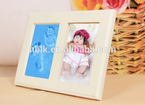 Clay Handprint & Footprint Baby Keepsake Double Photo Frame Kit