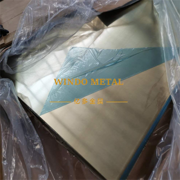 Polished brass sheet metal 1mm thick