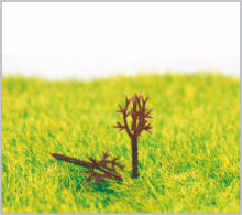 G20 Ho Scale Railroad Layout Miniature Model Trees Roadside Plastic Rods 2cm