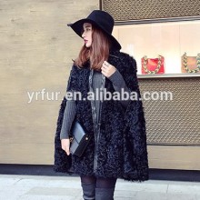 YRFUR Factory YR1001 New Arrival Euro Fashion Style Curly Lamb Fur Stole