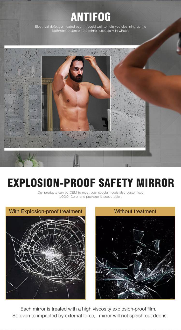 Led Wall Bathroom Mirror Light Mirror Bathroom Led Mirror Rectangular Bathroom Light