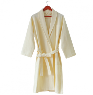 Women hotel bath robe custom fleece waffle robe