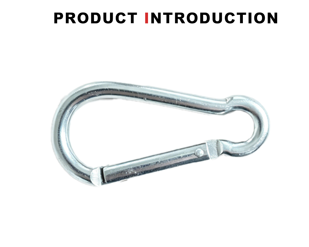 حلقة تسلق بخطاف زنبركي x Spring-Loaded Snap Hook Carabiner x
