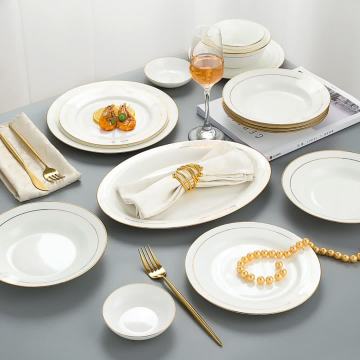 Superior Flat Plate Porcelain Dinner Ware