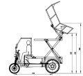 3 Wielen Palm Tree Removal Truck Dumper