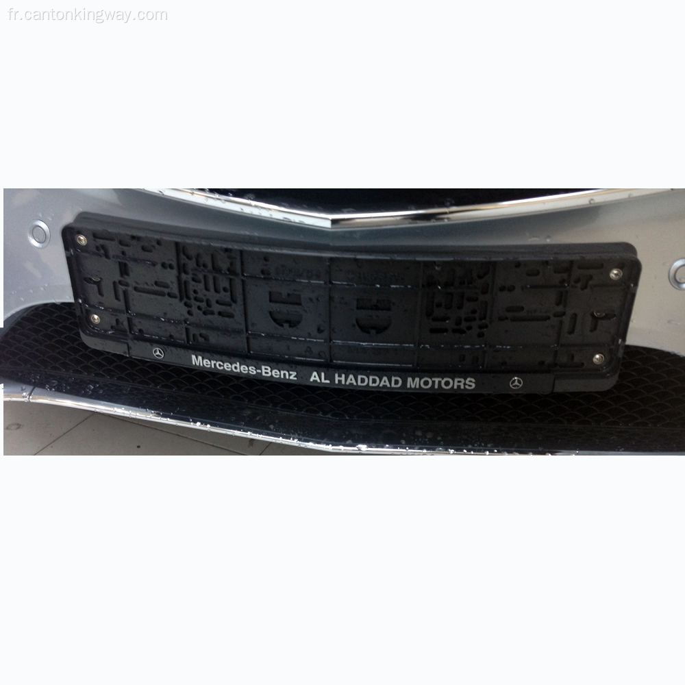 Cadre de plaque d&#39;immatriculation en plastique avec logo Porsche Chrome