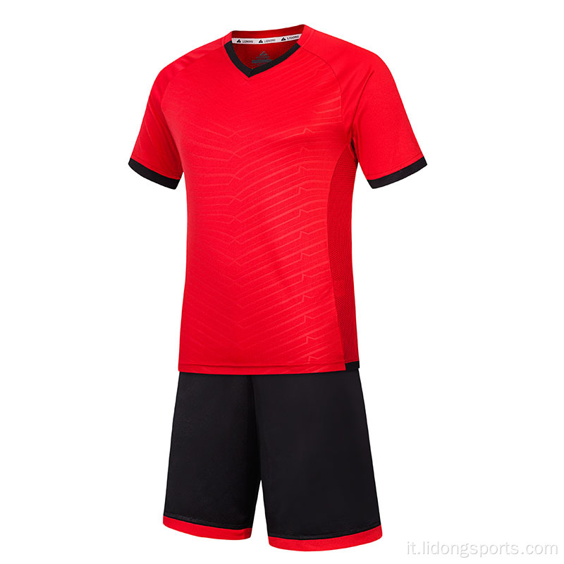 Abbigliamento da calcio personalizzato a maglia da calcio in bianco e nero