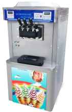 Closed soft ice cream machine