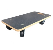 Wooden Multi-Purpose Garden Roller Rectangle Moving Dolly Cart