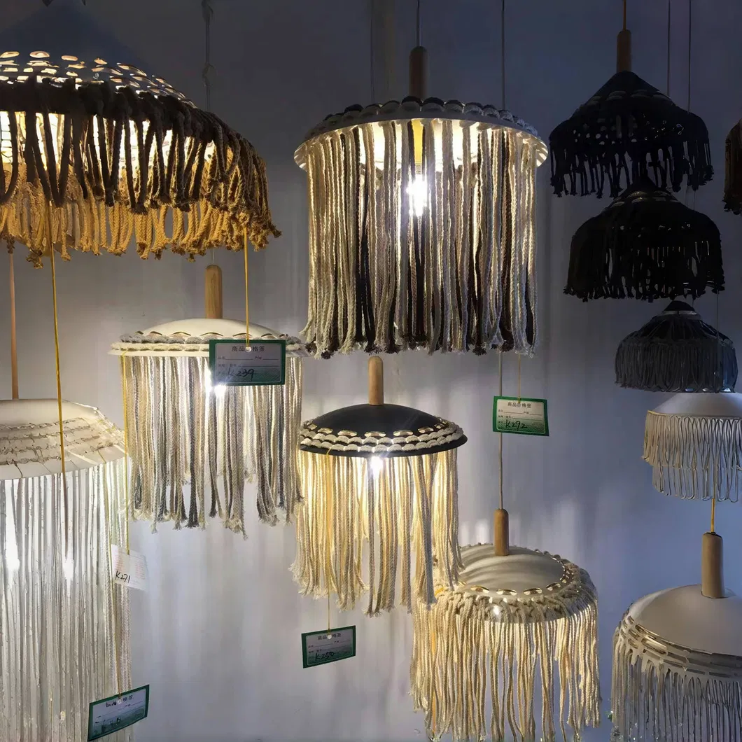 Eco-Friendly Woven Jute Pendant Light for Stylish Hallway Decorations