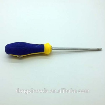 Two-way adjustable and comfortable rubber handle screwdriver