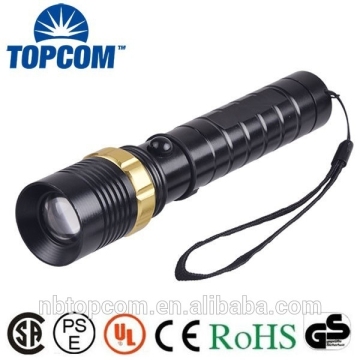 USB Charger Flashlight Rechargeable Zoom LED Flashlight With USB Charger