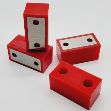 Red Polyurethane Cylinder Stopper Block – High-Visibility End Damping Block for Pneumatic Systems