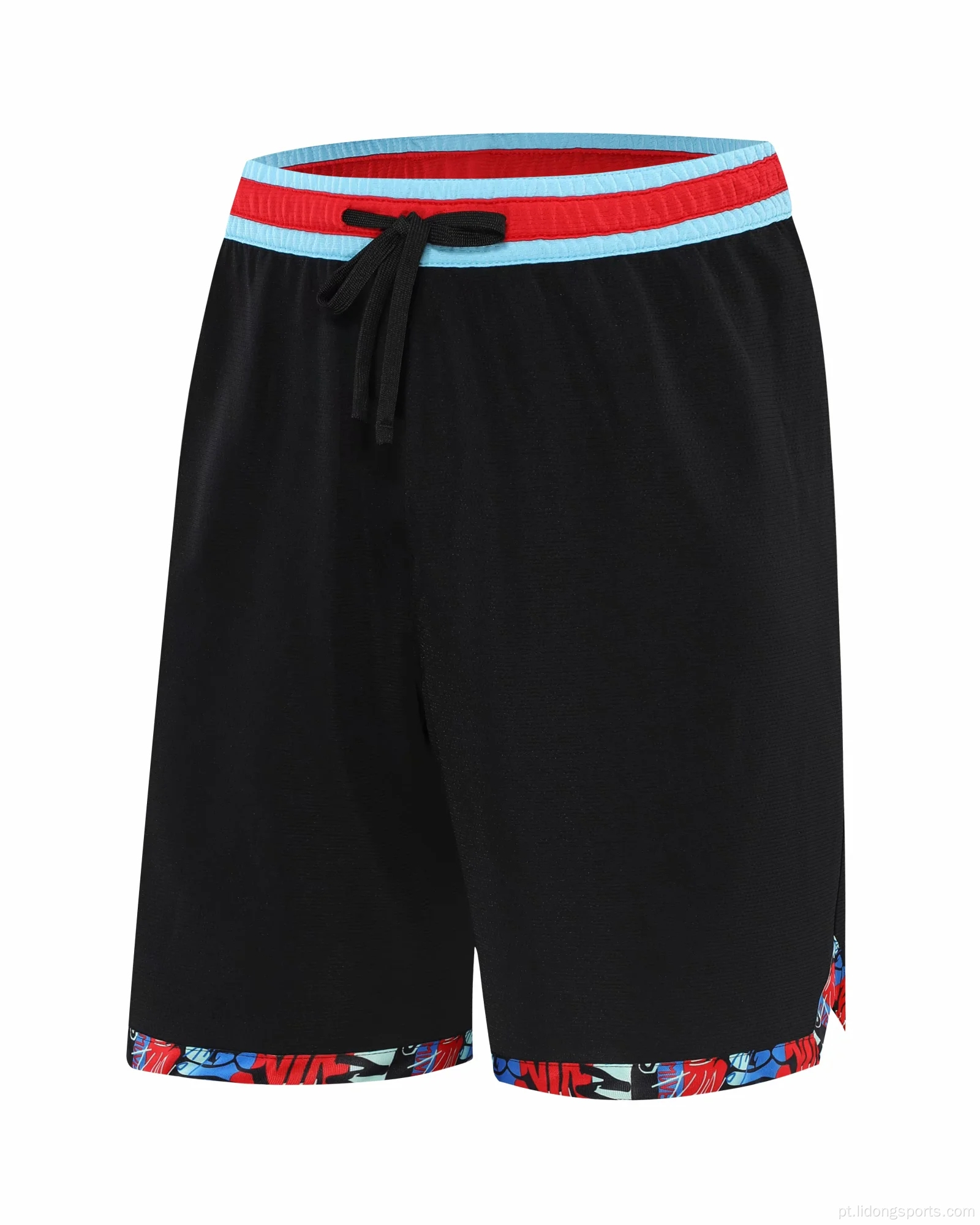 Verão masculino de basquete de moda shorts de ginástica respirável