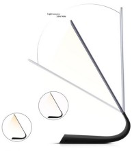 table with light touch control dimmable USB rechargeable eye protection foldable 3 lighting modes and 6-level dimmer