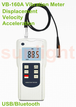 Digital Vibration Meter, Displacement/Velocity/Acceleration VB-160A