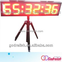 double outdoor led clock