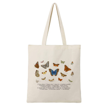 Custom Printed Wax Canvas Tote Bag - Small Makeup Shopping Duffle Bag