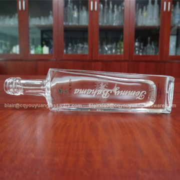 Wholesale Screw Top 50ML Spirits Bottle Square Bottle of Rum
