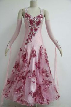 Pink ballroom dresses  plus size for girls