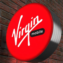 Advertising backlit round light box design