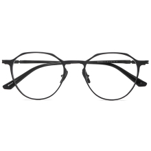 Unisex Small Round Aviation Aluminum Frames with Changeable Beat Titanium Legs Optical Eyeglasses