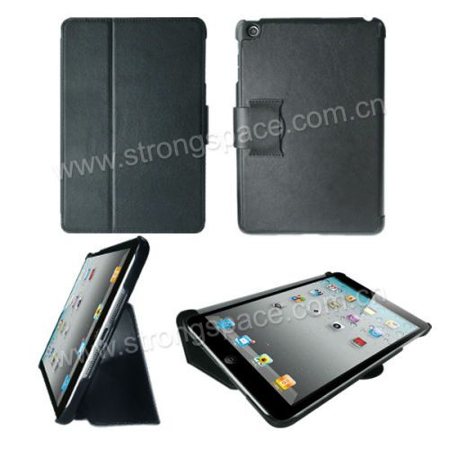 Lichee Magnetic Stand PU Leather Smart Cover Case for iPad Mini