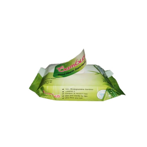 100% Bamboo Fibre Biodegradable Naturally Wet Wipes