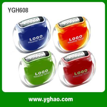 YGH608 hot selling! multifunction pedometer, step/distance/calorie cou