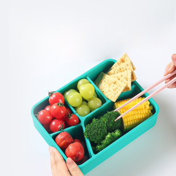 Square BPA-free silicone lunch box