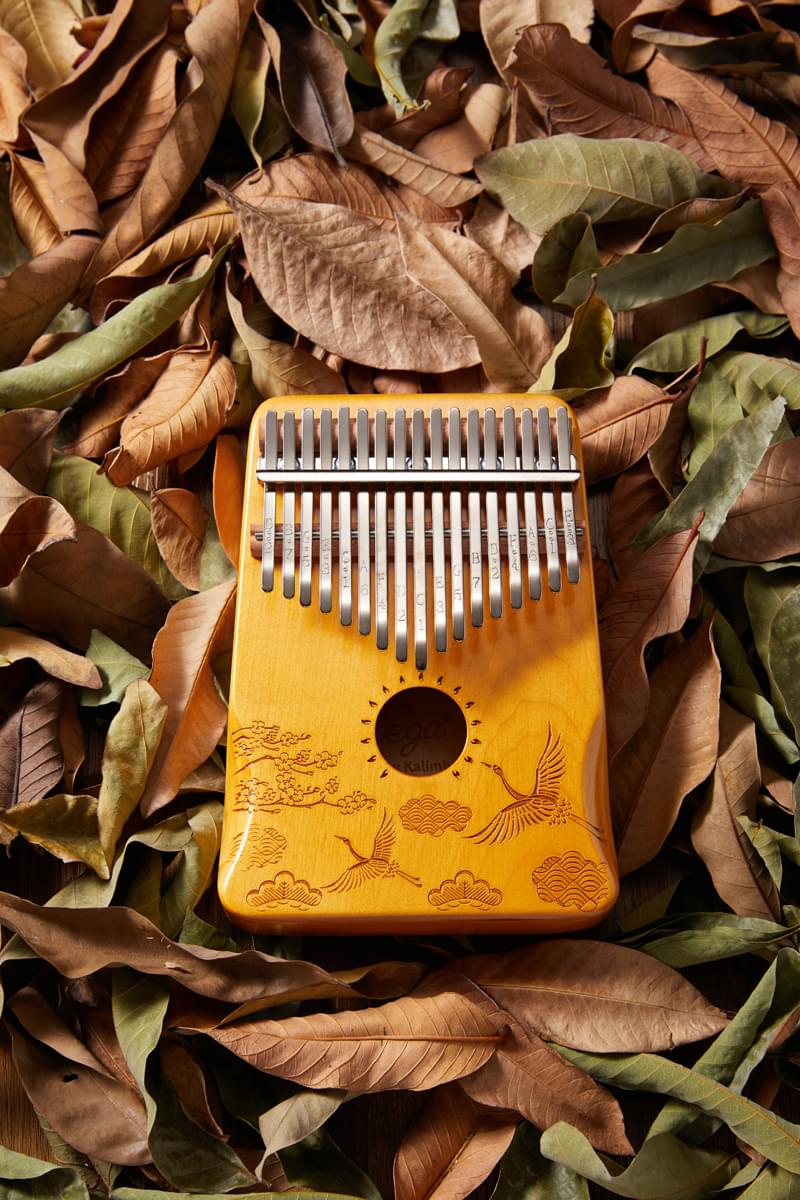 Cega African maple glossy Kalimba Mbira Thumb Piano 17 key