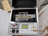 Insulating oil dielectric strength tester