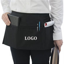Custom Black Cotton Polyester Waitress Apron - Kitchen & Coffee Bar